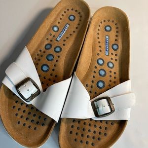 Sanosan white slide sandals  41